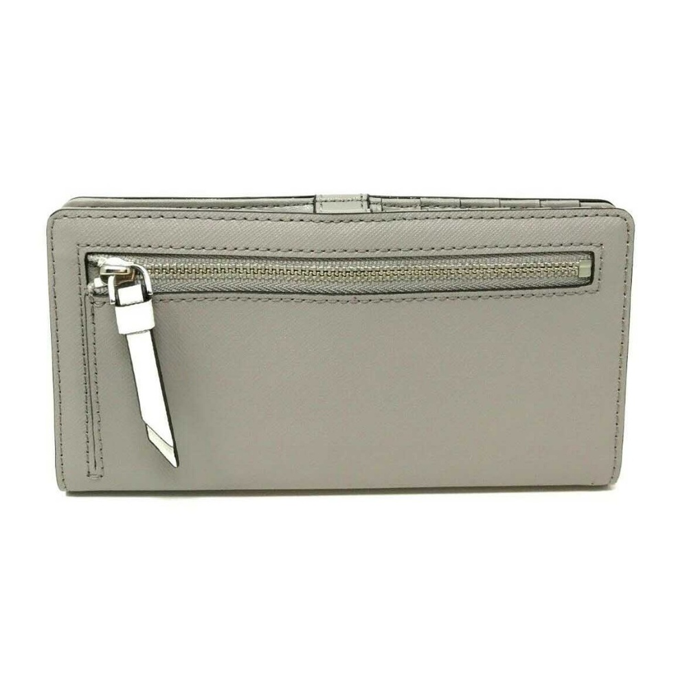 Kate Spade Cameron Large Slim Bifold Gray Wallet - Picture 3 of 6